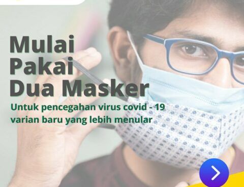 Mulai pakai dua masker