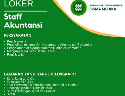 Lowongan Pekerjaan Staff Akuntansi