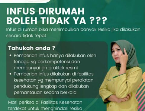 Infus dirumah boleh tidak ya