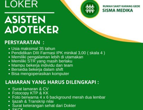 Lowongan Kerja Asisten Apoteker