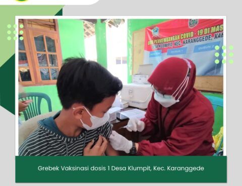 Grebek Vaksinasi dosis 1 Desa Klumpit Karanggede