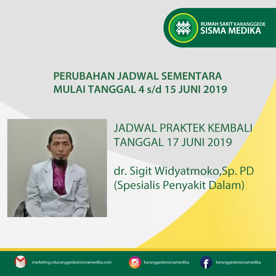 Perubahan Jadwal Praktek Dokter Sementara - Rumah Sakit Karanggede ...