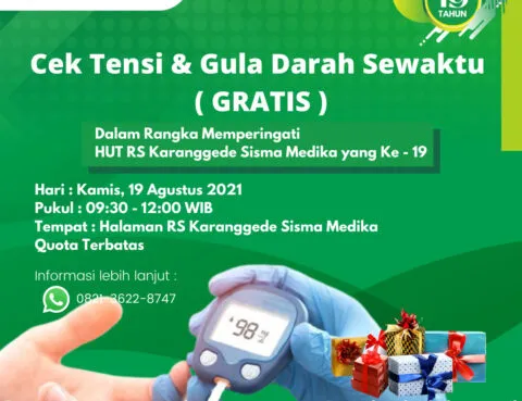 Cek Tensi & Gula Darah Sewaktu GRATIS