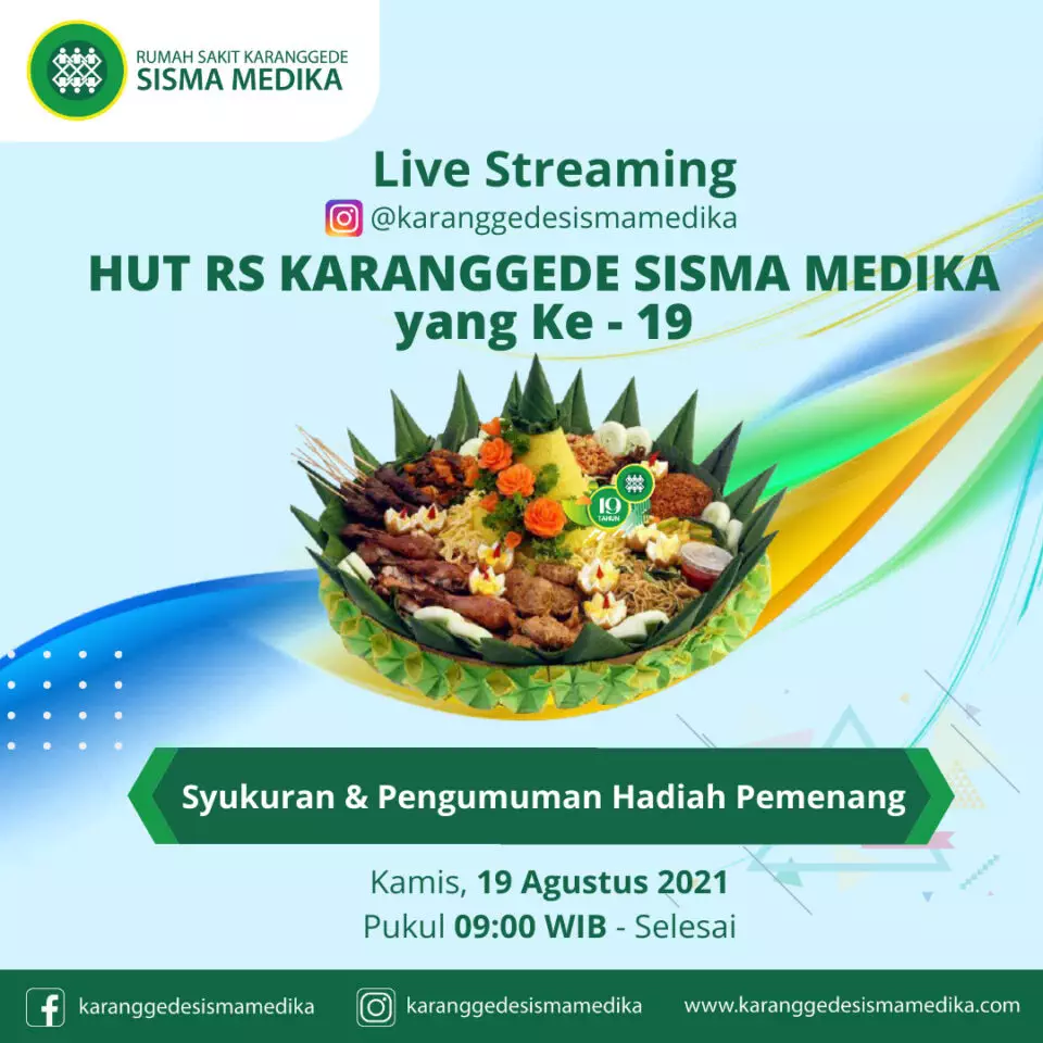 LIVE Streaming HUT RS ke-19