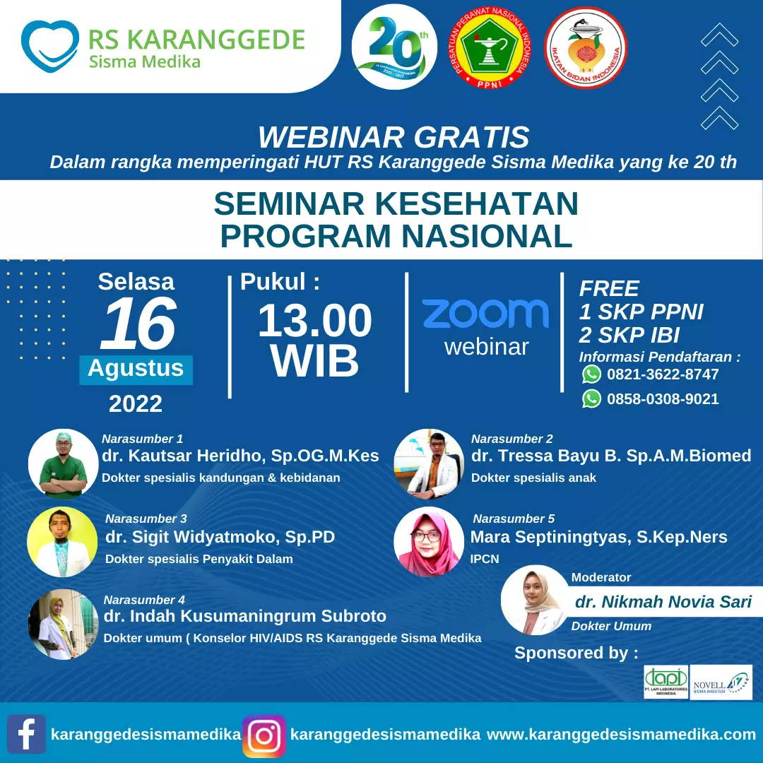 Webinar Gratis : Seminar Kesehatan Program Nasional